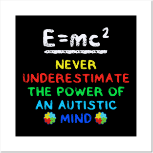 Einstein Autistic Genius Scientist Aspergers Posters and Art